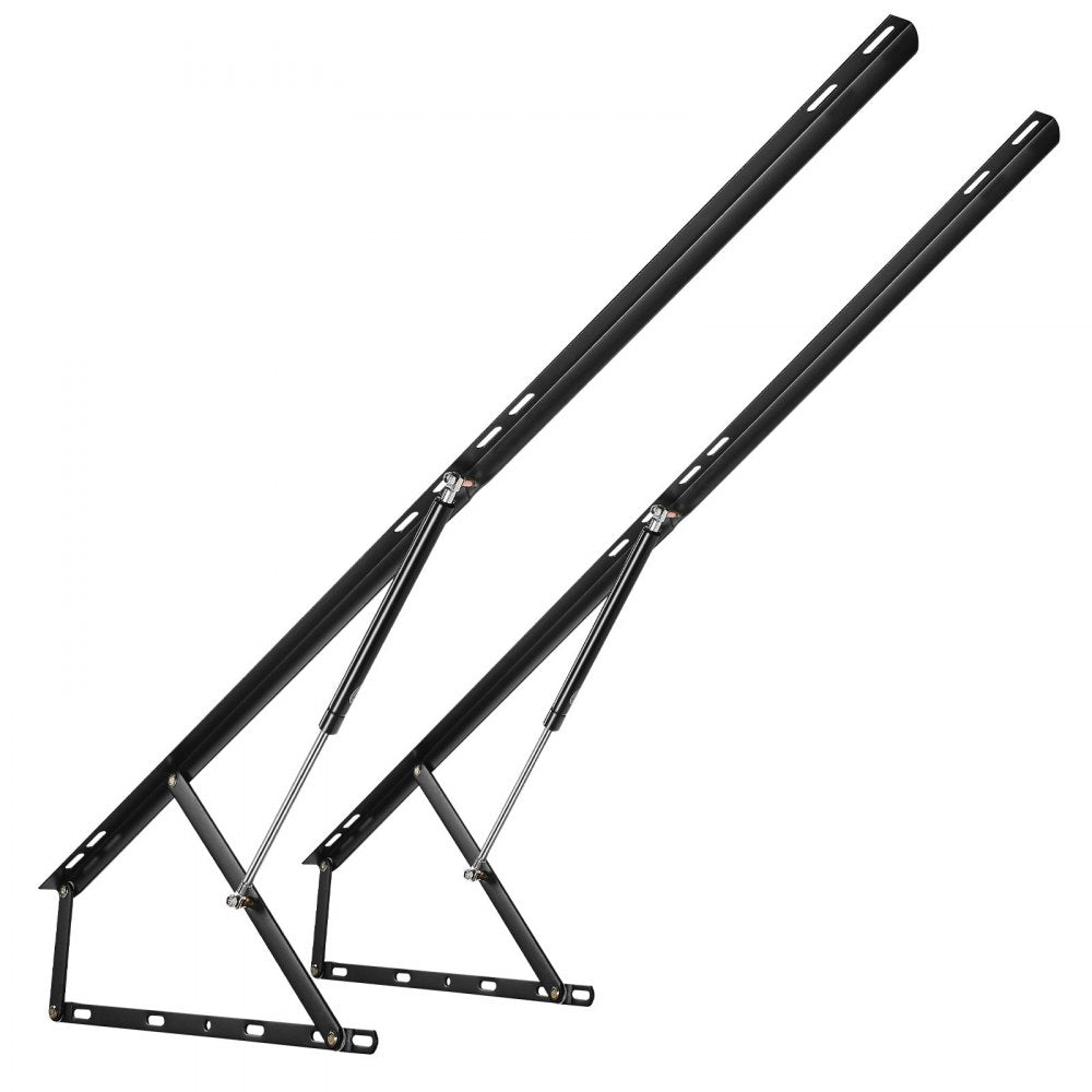 VEVOR Bed Lift, 59x79 in Compatible Extra-large Size 309 lbs Load Bearing, DIY Wall Bed Mechanical Hardware Kit Vertical Deluxe, Pneumatic Lever Heavy Duty Support, Folding for Guestroom