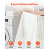 VEVOR 4-Piece Bed Sheet Set - King Size, 100% Brushed Microfiber Bedding Set with 2 Pillowcases, 1 Flat Sheet & 1 Fitted Sheet, Breathable & Wrinkle-Resistant Luxury Bed Sheets for Hotels, Bedrooms