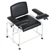 VEVOR Phlebotomy Chair 750LBS Capacity Blood Draw Medical Chair, Comfortable Blood Drawing Chairs with Adjustable Armrests, Soft Padded Seat, Easy-to-Clean PVC Leather for Hospitals Clinics