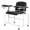 VEVOR Phlebotomy Chair 750LBS Capacity Blood Draw Medical Chair, Comfortable Blood Drawing Chairs with Adjustable Armrests, Soft Padded Seat, Easy-to-Clean PVC Leather for Hospitals Clinics