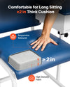 VEVOR Phlebotomy Chair 500LBS Blood Draw Medical Chair with Drawer, Comfortable Blood Drawing Chairs with Adjustable Armrests, Soft Padded Seat, Easy-to-Clean PVC Leather for Hospitals Clinics