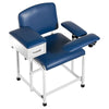VEVOR Phlebotomy Chair 500LBS Blood Draw Medical Chair with Drawer, Comfortable Blood Drawing Chairs with Adjustable Armrests, Soft Padded Seat, Easy-to-Clean PVC Leather for Hospitals Clinics