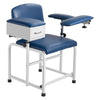 VEVOR Phlebotomy Chair 500LBS Blood Draw Medical Chair with Drawer, Comfortable Blood Drawing Chairs with Adjustable Armrests, Soft Padded Seat, Easy-to-Clean PVC Leather for Hospitals Clinics