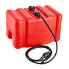 VEVOR Marine Fuel Tank, 12 Gallon Boat Gas Tank Portable Outboard Gas Can, for Outboard Engine Boats, Yacht, Fishing Boat, Deck Boat, Gas Container, Fuel Gauge, Hose & Primer Bulb, Premium HDPE, Red