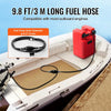 VEVOR Marine Tank, 6.34-Gallon/24-L Marine Portable Tank Outboard Marine Boat Transfer Tank with 9.8ft Hose, Gauge for Outboard Engine Boats, Yacht, Fishing Boat, Deck Boat, Red