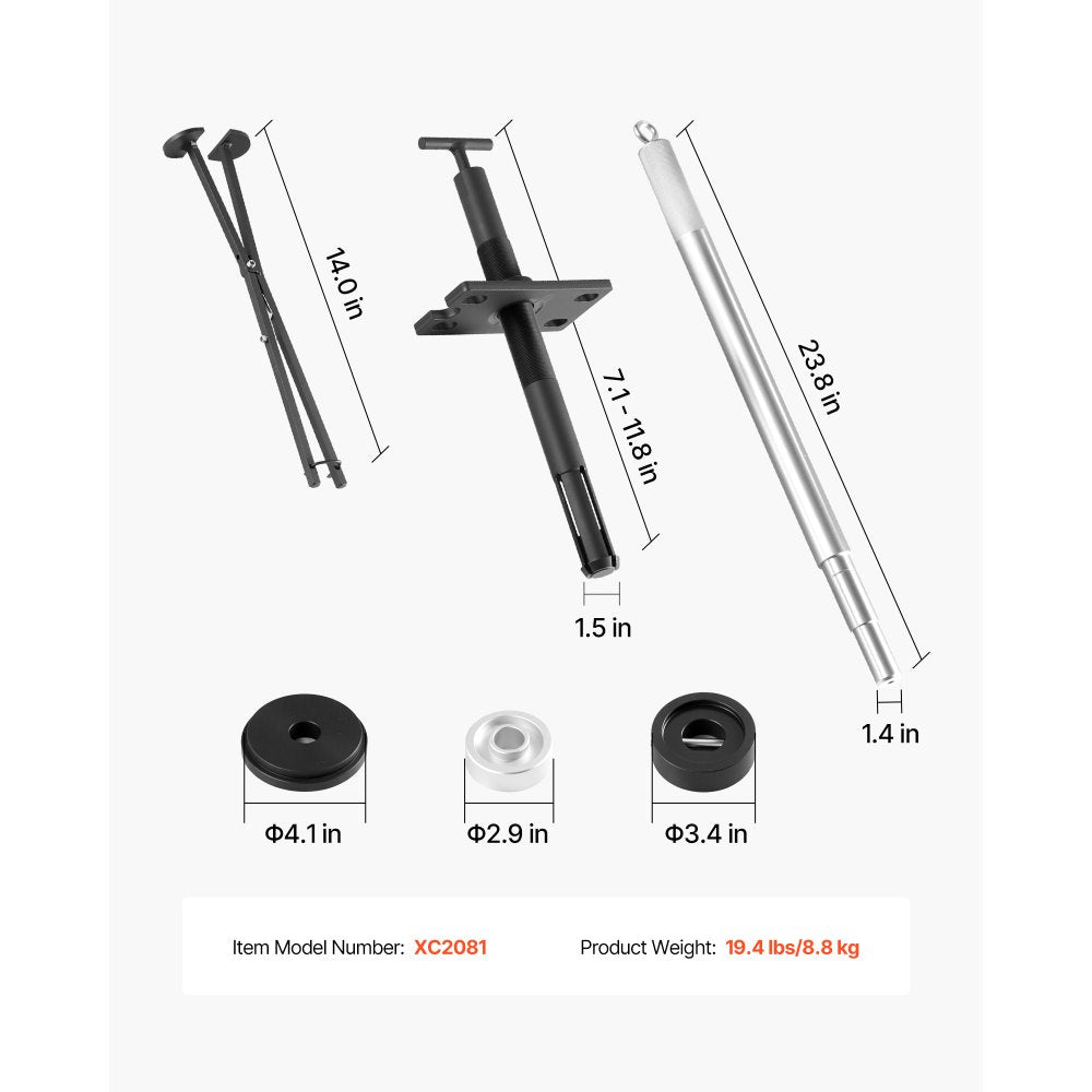 VEVOR Mercruiser Alignment Tool & Gimbal Bearing Puller Set, Compatible with Mercruisers, OMC, Volvo Cobra Bell Housings, Engine Alignment Bearing Puller Seal Bellow Expander Tools Puller Installer