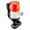 VEVOR Livewell Pump for Boat, 12V 1100 GPH Straight Livewell Aerator Pump with Dual Inlet, ABA Housing & Detachable Motor Cartridge, Corrosion-Resistant Livewell/Baitwell Pump for Freshwater Saltwater