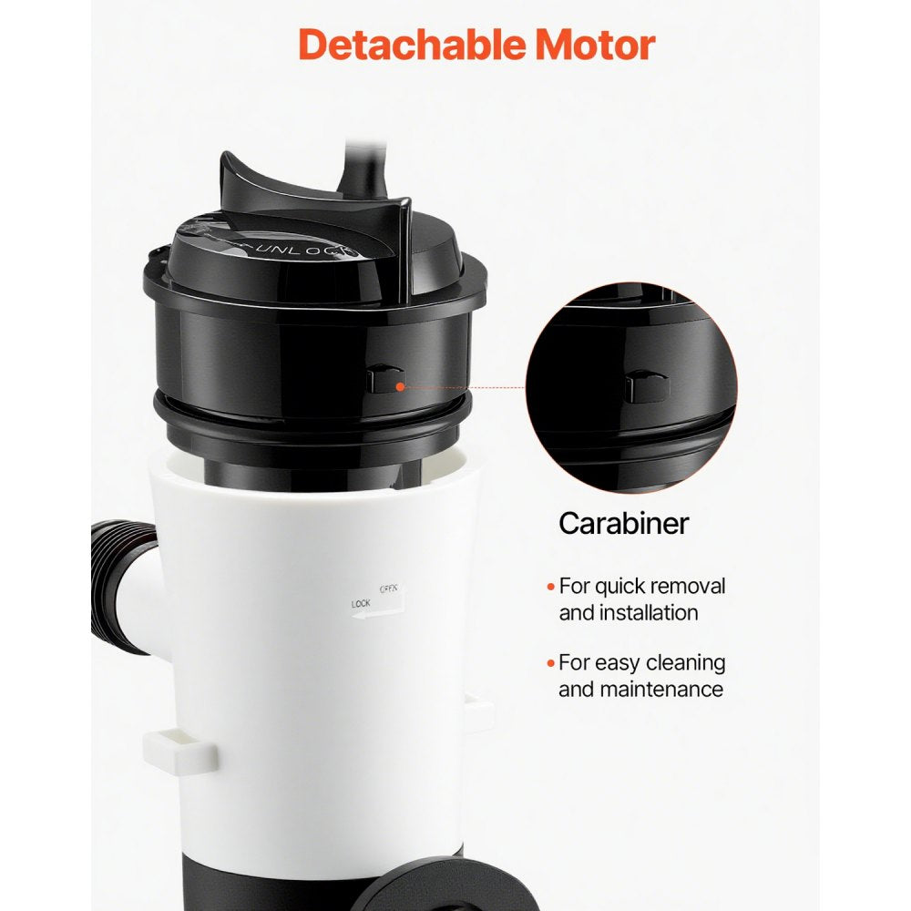 VEVOR Livewell Pump for Boat, 12V 800 GPH Livewell Aerator Pump with Detachable Motor, 90-Degree Baitwell Pumps for Boats, Corrosion-Resistant Submersible Aerator Pump, for Freshwater and Saltwater