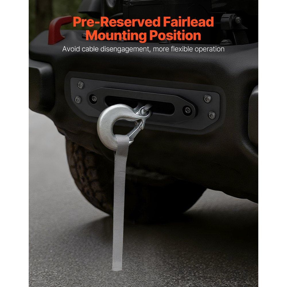 VEVOR Winch Mount, Winch Capacity of 12000 lbs / 5443 kg, Trailer Hitch Winch Mount for Select Jeep Wrangler JL/JLU & Gladiator JT Model (2018-2023), 2 Mounting Hole Design, Powder Coated Steel, Black