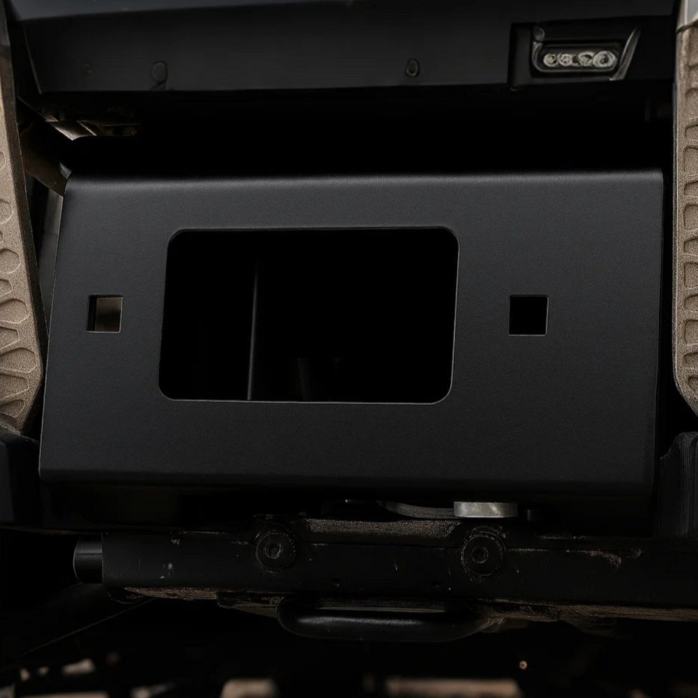 VEVOR Winch Mount, Winch Capacity of 2000-3600 lbs, Trailer Hitch Winch Mount for Select Polaris Sportsman Models (2009 and Newer), 2 Mounting Hole Design, Powder Coated Steel, Fit for Desert Rescue