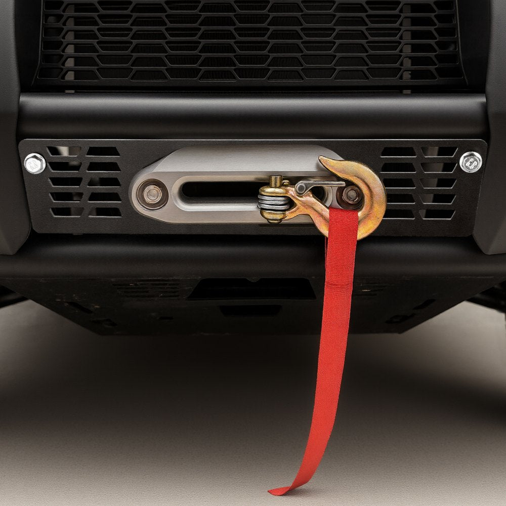 VEVOR Winch Mount, Winch Capacity of 907-1633 kg, Trailer Hitch Winch Mount for Select Polaris Ranger Models (2010-2021), 3 Mounting Hole Design, Powder Coated Steel, Fit for Muddy Road Rescue