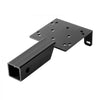 VEVOR Winch Mount, 3600 lbs / 1633 kg Load Capacity, Trailer Hitch Winch Mount with 2-inch Receiver, 2/4 Winch Bolt Holes, Powder Coated Steel, Suitable for ATV UTV Pickup Truck, Black