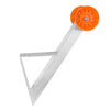 VEVOR Boat Trailer Winch Stand, 2 to 3-inch Winch Posts, Boat Trailer Winch Seat with TPU Orange Roller & U-Bolts, Suitable for Jet Ski, Sailboat, Fishing Boat, Speedboat (Galvanized), Silver