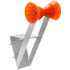 VEVOR Boat Trailer Winch Stand, 2 to 3-inch Winch Posts, Boat Trailer Winch Seat with TPU Orange Roller & U-Bolts, Suitable for Jet Ski, Sailboat, Fishing Boat, Speedboat (Galvanized), Silver