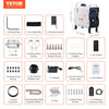 VEVOR 2KW Diesel Heater, 12V/24V All in One Diesel Air Heater, with Bluetooth APP Control, Remote Control and Display Screen, CO Alarm, Fast Heating Portable Diesel Heater for Vehicles and Outdoors