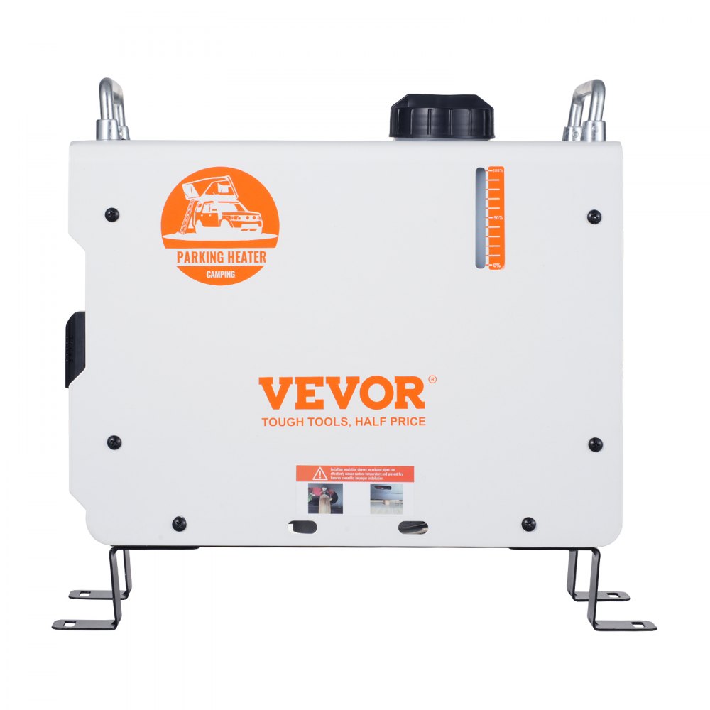 VEVOR 2KW Diesel Heater, 12V/24V All in One Diesel Air Heater, with Bluetooth APP Control, Remote Control and Display Screen, CO Alarm, Fast Heating Portable Diesel Heater for Vehicles and Outdoors