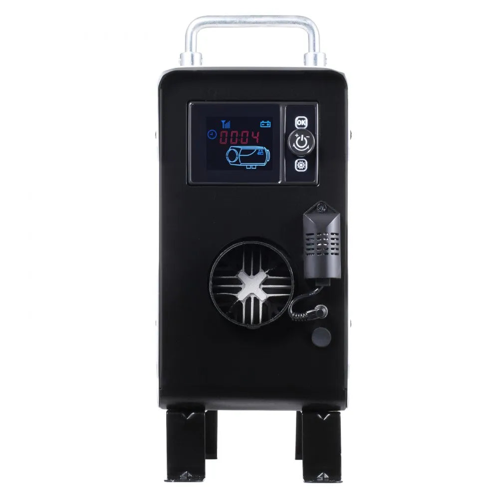 VEVOR 2KW Diesel Heater, 12V/24V All in One Diesel Air Heater, with Bluetooth APP Control, Remote Control and Display Screen, CO Alarm, Fast Heating Portable Diesel Heater for Vehicles and Outdoors