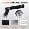 VEVOR Diesel Heater Pipe Ducting Set, 3" Extendable Air Duct Hose, 1" Stainless Steel Exhaust Pipe, 2 Air Vents, Tee Air Outlet Connector and Hose Clamps, for 5KW/8KW Diesel Parking Heaters