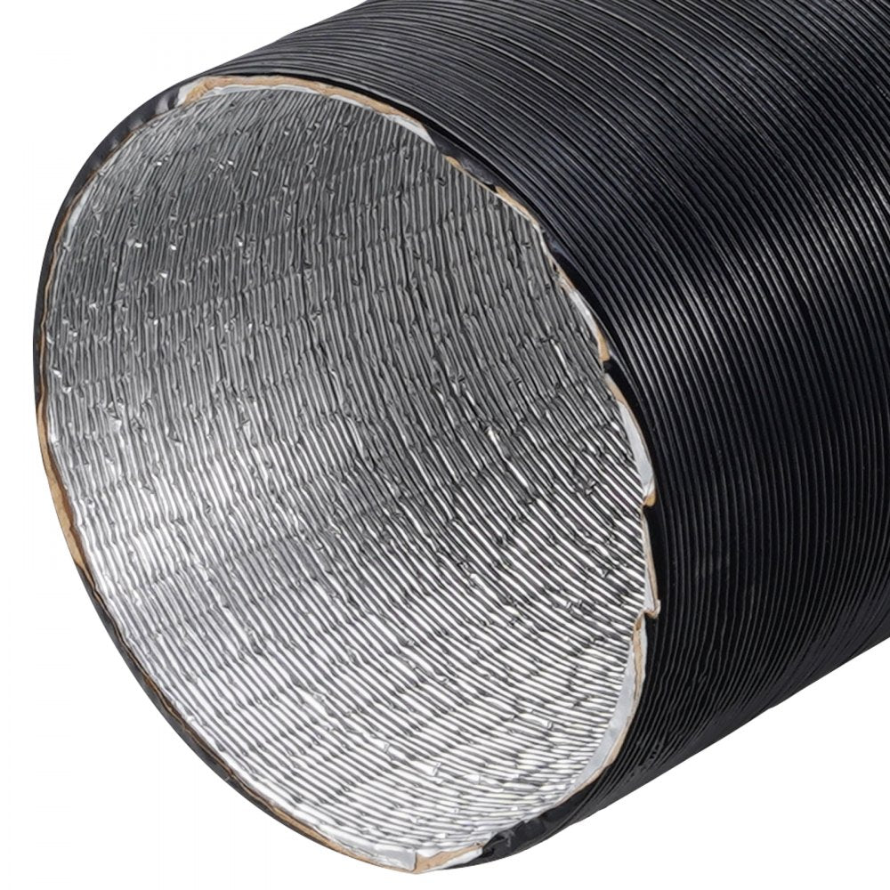 VEVOR Diesel Heater Pipe Ducting Set, 3" Extendable Air Duct Hose, 1" Stainless Steel Exhaust Pipe, 2 Air Vents, Tee Air Outlet Connector and Hose Clamps, for 5KW/8KW Diesel Parking Heaters
