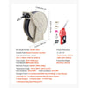 VEVOR Fuel Hose Reel, 3/4 inch x 50 ft Retractable, Spring Driven Auto Swivel Rewind, 300 PSI, Heavy-Duty Carbon Steel Construction with Industrial Grade Rubber Hose, for Diesel Fuel, Kerosene