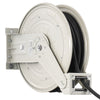 VEVOR Grease Hose Reel, 1/4 in x 50 ft Retractable, Spring Driven Auto Swivel Rewind, Max 10152 PSI, Heavy-Duty Carbon Steel Construction with Steel Wire Braided Hose, for Lube, Grease, Hydraulic Oil