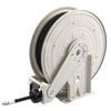 VEVOR Grease Hose Reel, 1/4 in x 50 ft Retractable, Spring Driven Auto Swivel Rewind, Max 10152 PSI, Heavy-Duty Carbon Steel Construction with Steel Wire Braided Hose, for Lube, Grease, Hydraulic Oil