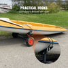 VEVOR Boat Trailer Dolly, 420lbs Load Capacity, Carbon Steel Trailer Mover with 96''-116'' Adjustable Length, 16'' Pneumatic Tires & Nonslip Support Bracket, for Moving Kayak Motorboat Fishing Boat