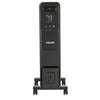 VEVOR Electric Oil Filled Radiator, 1500W Radiant Space Heater with Dual U-shaped Heating Tubes, Over-Heat Protections,3 Heat Settings,24h Timer, Flexible Casters, Remote Control for Indoor,Black