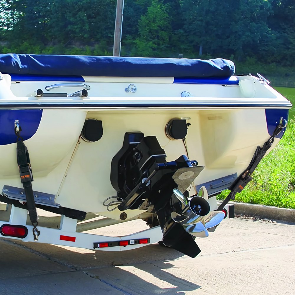 VEVOR Retractable Ratchet Straps, 2 in x 2 ft Ratchet Tie Down Straps with Security Lock S Hooks, 2 Pack Heavy Duty Ratchet Tie Down Straps with 1500 lbs Break Strength, for Trailers, Vehicles, Boat