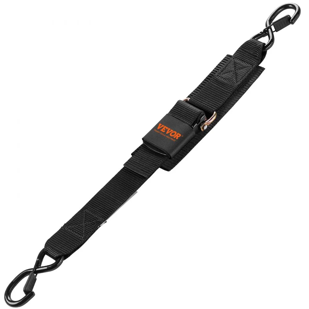 VEVOR Retractable Ratchet Straps, 2 in x 2 ft Ratchet Tie Down Straps with Security Lock S Hooks, 2 Pack Heavy Duty Ratchet Tie Down Straps with 1500 lbs Break Strength, for Trailers, Vehicles, Boat