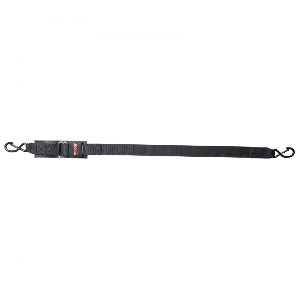 VEVOR Retractable Ratchet Straps, 2 in x 4 ft Ratchet Tie Down Straps with Security Lock S Hooks, 2 Pack Heavy Duty Ratchet Tie Down Straps with 1500 lbs Break Strength, for Trailers, Vehicles, Boat