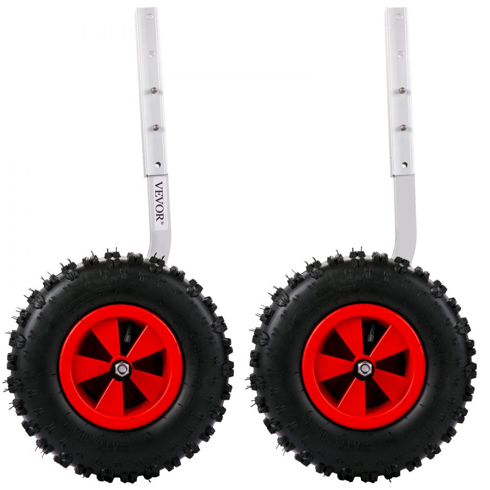 VEVOR Boat Launching Wheels, 12\" Boat Transom Launching Wheel, 500 LBS Loading Capacity Inflatable Boat Launch Wheels, Aluminium Alloy Transom Launching Dolly Wheels with 4 PCS of Quick Release Pins