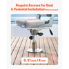 VEVOR Boat Seat Pedestal, Adjustable Height from 13.39 to 19.2 Inches, Aluminum Alloy Boat Chair Base with Slide, 5-inch Sliding Travel, Locking Design, Ideal for Fishing and Boating Enthusiasts