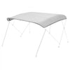 VEVOR 4 Bow Bimini Top Replacement Cover, 8 ft Long, Durable 600D Marine Grade Waterproof Sun Shade Boat Canopy with Storage Boot, Easy Install Zipper Sleeve Awning, 96"L x (91"-96")W, Gray (No Frame)