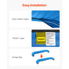VEVOR 4 Bow Bimini Top Replacement Cover, 8 ft Long Durable 600D Marine Grade Waterproof Sun Shade Boat Canopy with Storage Boot, Easy Install Zipper Sleeve Awning, 96"L x (97"-103")W, Blue (No Frame)