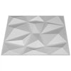 VEVOR 13 Pack 19.7x19.7Inches Diamond White 3D PVC Wave Panels for Interior Wall Decor Textured 3D Wall Tiles 32 Sq Ft