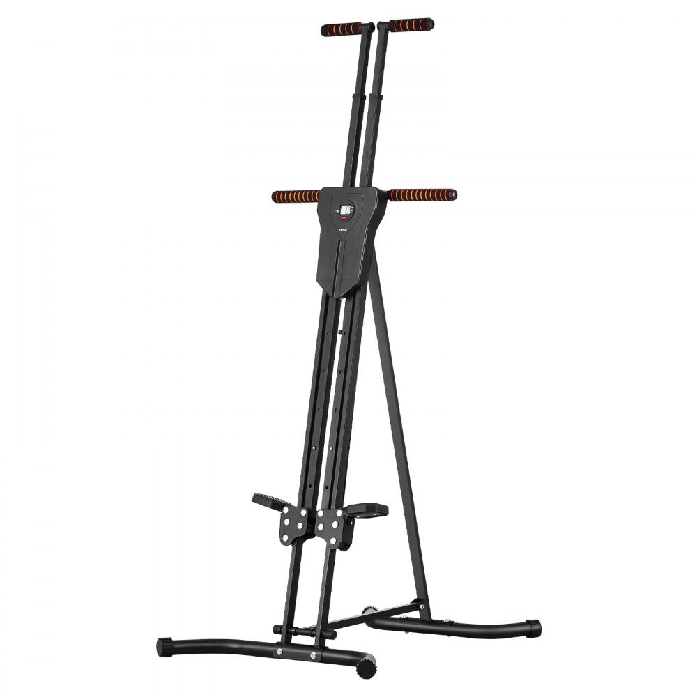 VEVOR Stair Stepper, Step Range Exercise Machine, Vertical Climber for Home Gym Exercise, Compact Folding Cardio Climber, Full-Body Workout Climber with Height Adjustable Handlebar, Non-Slip Pedal