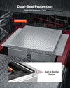 VEVOR truck bed tool box dual-seal protection with built-in rubber gasket (feature image)