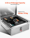 VEVOR truck bed tool box 3.82 cu ft storage capacity supports up to 33 lbs per item (feature image)