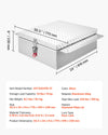 VEVOR truck bed tool box size and key specs diagram (feature image)