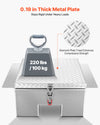 VEVOR truck bed tool box - 0.19 in thick metal plate, 220 lbs / 100 kg load illustration