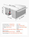 VEVOR truck bed tool box - dimensions and key specs illustration (model CXT2024TB-32)
