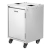 VEVOR Movable Base Cabinet for Orange Juicer, Thickened Stainless Steel, 4 Swivel Casters, Compatible with VEVOR NS2000E-2\NS2000E-2T\NS2000E-3 Semi-Automatic Feed Orange Juicer, Easy Installation