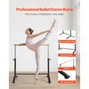 VEVOR Ballet Barre, 4 Ft Barre Bar for Home, Freestanding Portable Ballet Stretching Dance Bars, Height Adjustable Anti-Wobble Fitness Gym Studio Equipment, for Pilates Balance Workout