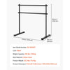 VEVOR Ballet Barre, 4 Ft Double Barre Bar for Home, Freestanding Portable Ballet Stretching Dance Bars, Height Adjustable Anti-Wobble Fitness Studio Equipment, for Pilates Balance Workout