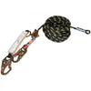 VEVOR Vertical Lifeline Assembly, 0.55'' x 25' Fall Protection Rope with 30 KN Breaking Tension, Polyester Roofing Rope with Steel Snap Hooks, Rope Grab, and Shock Absorber, ANSI Compliant