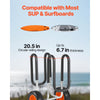 VEVOR Kayak Cart, 150 lbs Load Capacity, Stand Up Paddle Board Trolley with 10-inch Solid Rubber Tires & Kickstands, Paddle Board Carrier with Ratchet Strap for Paddleboard & Surfboard Transport