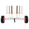 VEVOR Kayak Cart, 230 lbs Load Capacity, Canoe Cart Dolly with 10-inch Solid PU Tires & Kickstand, Assembles & Disassembles Within Seconds, Paddle Board Trolley for Kayaks, Canoes, Paddleboards