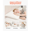 VEVOR Bed Pillow for Sleeping, Queen Size Luxury Quality Hotel Pillow with Memory Foam Fill, Supportive & Adjustable, Includes Natural Firber Pillowcase, Bedding for Back, Stomach and Side Sleepers