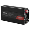 VEVOR Sine Wave Converter, 1000W, DC 12V to AC 120V, with Dual AC Sockets, 1 USB, 1 Type-C, Remote Operation for Portable Electronics, CE FCC Approved